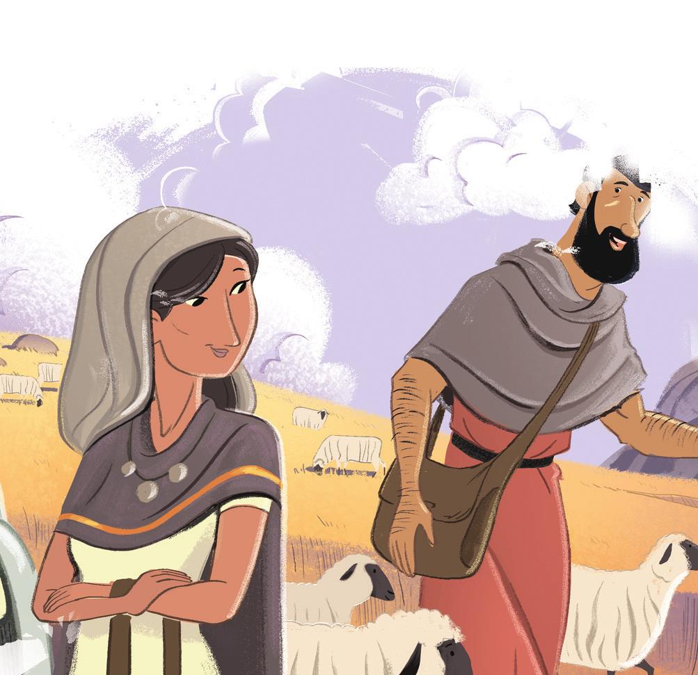 He came to a well where shepherds were watering their sheep. Do you know a man named Laban? asked. Yes, they said. Here comes his daughter Rachel with his sheep.