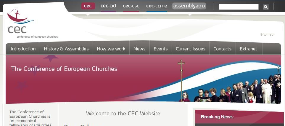 Partners Conference of European Churches (CEC) IV and