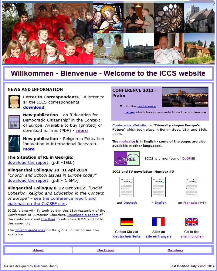 Partners Intereuropean Commission on Church and School (ICCS) Joint projects (conferences, study
