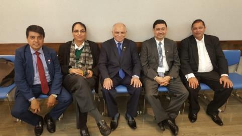 Representatives from South Asian Forum of at AOTS Japan Invitation Program for Leaders of Organizations.