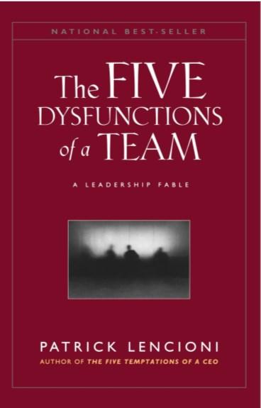 Remember to order your copy of 5 Dysfunctions of a Team. If you do not have your copy yet, you may order it from Barnes and Noble or Amazon.