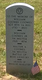 COMPATRIOTS ATTEND GRAVE MARKINGS OF COOMES PATRIOTS IN DAVIESS COUNTY JUNE 6, 2015