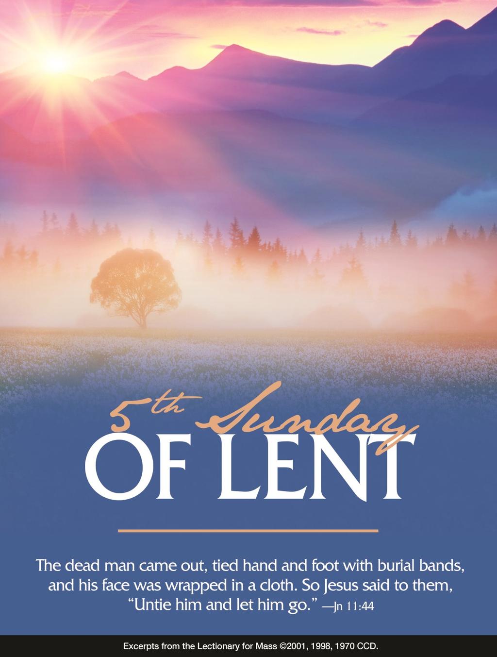 That understanding and acceptance and rejoicing at the Resurrection is what Lent has been about and what our preparations in these final days of Lent should be about as well.