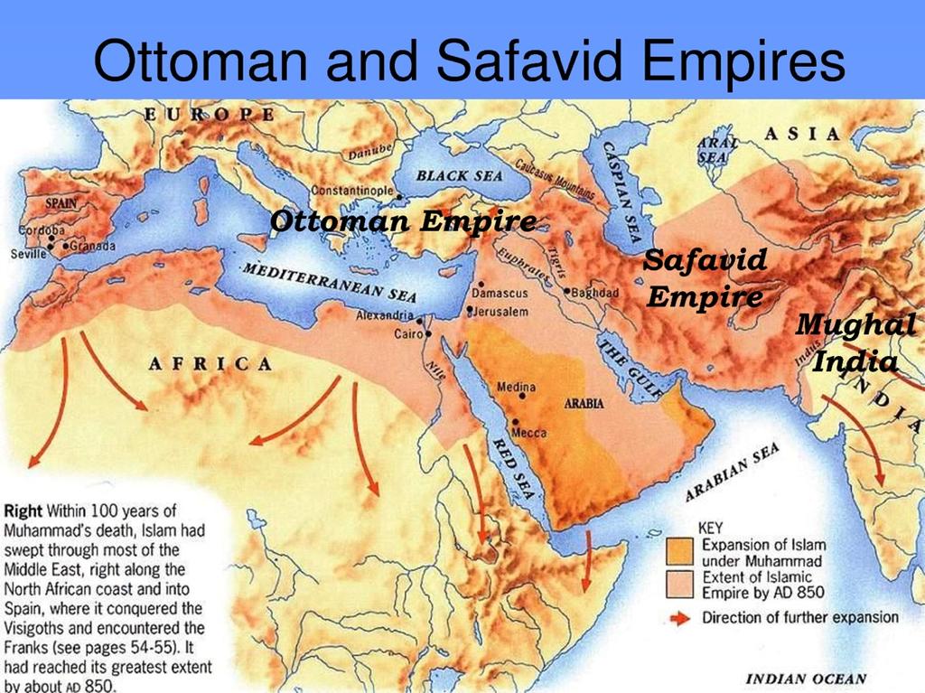 Safavid Rule! After the decline of Tamerlane s empire, the Safavids under Shah Ismail (from the line of Safi-al-Din...hence Safavid) rise to power in Azerbaijan.