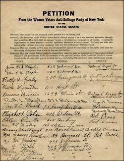 (Harris&Ewing/Library of Congress) Petition to U.S.