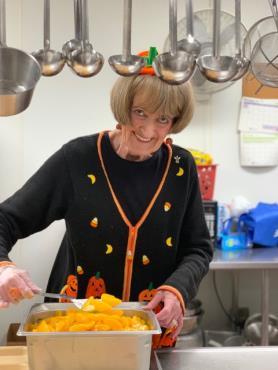 The Open Door Food Kitchen Crew had a lot of fun serving on Halloween --- Ringing