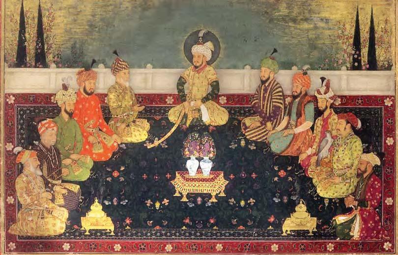 ? Do you think this painting suggests that the Mughals claimed kingship as a birthright? Who were the Mughals? The Mughals were descendants of two great lineages of rulers.