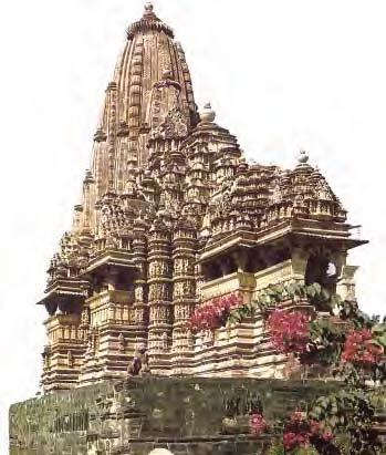 Temple Construction in the Early Eleventh Century The Kandariya Mahadeva temple dedicated to Shiva was constructed in 999 by King Dhangadeva of the Chandela dynasty. Fig. 3b is the plan of the temple.