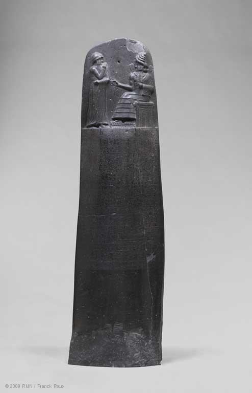first known codifications: the Code of Hammurabi (ca.
