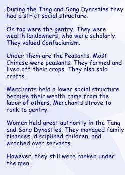 Tang & Song Dynasties 17. What / who are?