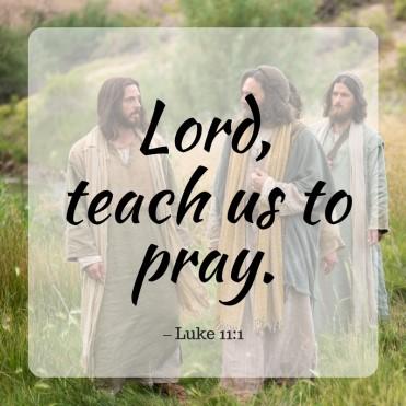 They didn t ask for teachings on spiritual gifts, or on organizing a ministry. They didn t ask to be taught about stewardship or evangelism. Nope. Teach us to pray. Rev.
