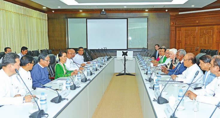6 national Statement by the Office of the State Counsellor on the Final Report of the Advisory Commission on Rakhine State State Counsellor Daw Aung San Suu Kyi holds talk with Advisory Commission on