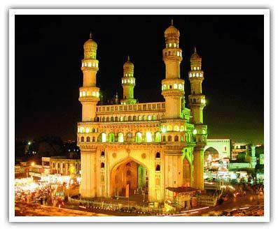 The twin city of Hyderabad-Secunderabad, the capital of Andhara Pradesh, combines Hindu