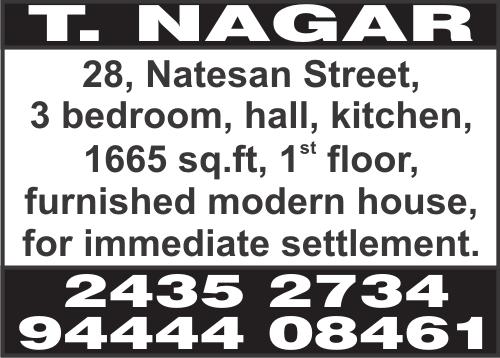 ft, 2 bedroom, hall, kitchen, 1 st floor, UDS 526 sq.ft, tiles flooring, wood work, Rs. 63 lakhs. Contact: Vijayson, Ph: 98406 80304, 98404 49011, 98403 32418.