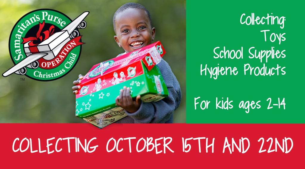 Operation Christmas Child // We are packing boxes for Operation Christmas Child EARLY this year and we have some big goals!