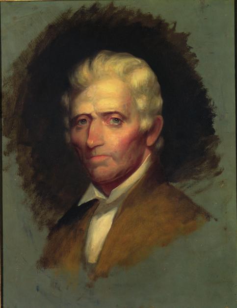 Daniel Boone 23 The only portrait of Daniel Boone painted from life, Chester Harding s oil painting was done in 1820, only a few months before Boone s death.