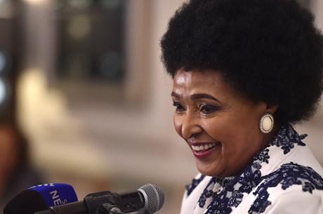 Winnie Madikizela-Mandela at a reception to mark her 80th birthday in September 2016 Church of Southern Africa, is currently in London for a meeting of the Lambeth Conference 2020 Design Group.