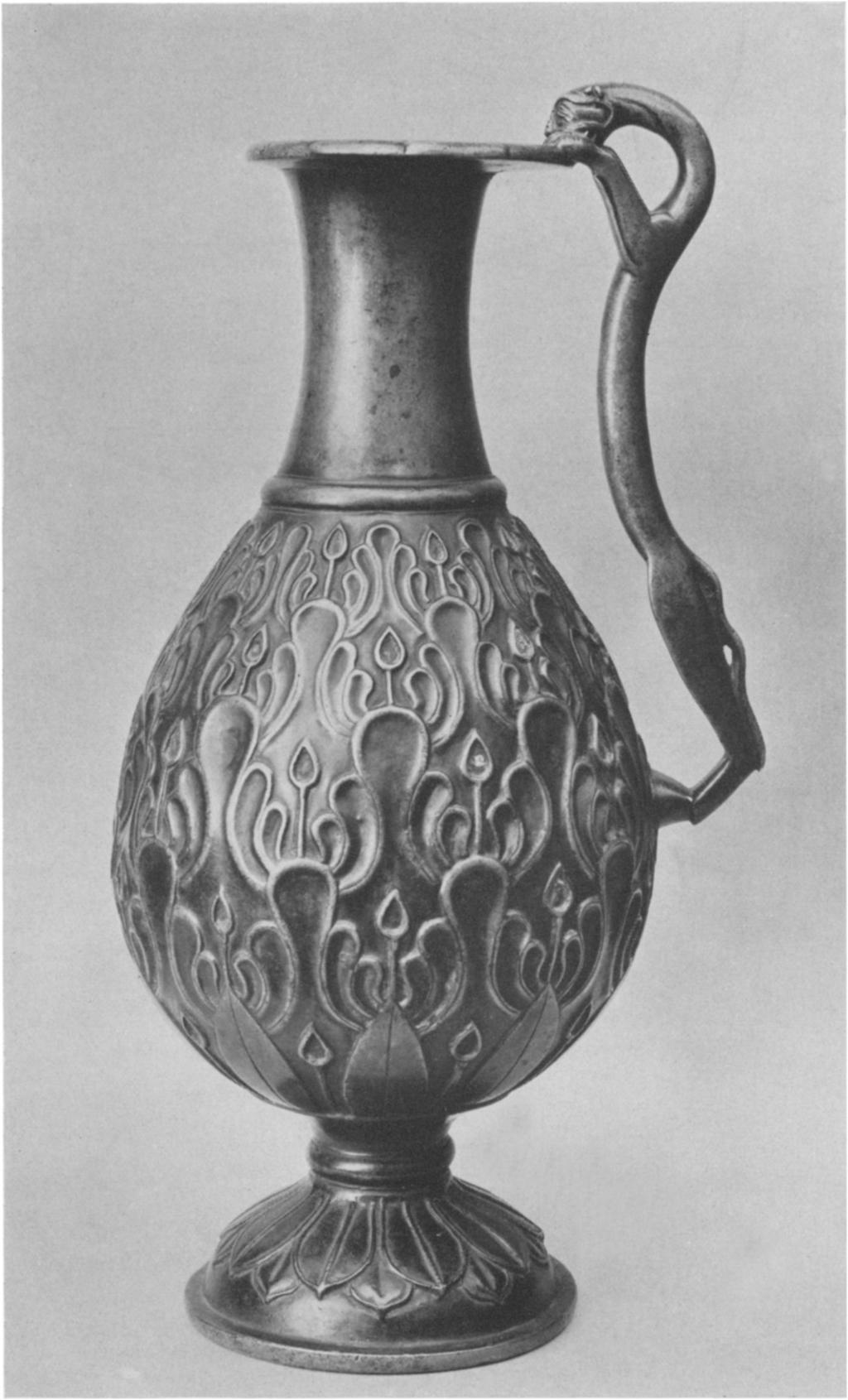 Bronze ewer, Persian, Sasanian period, vi century.