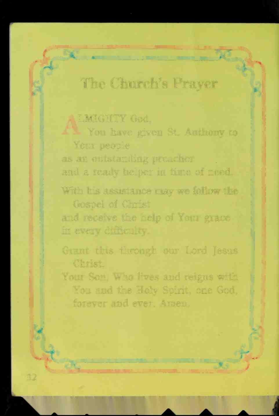 The Church's Prayer ALMIGHTY God, l You have given St.