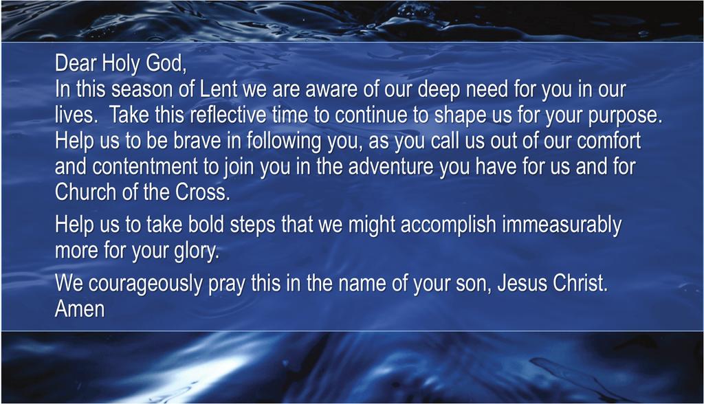 and 8:00 p.m. and pray this prayer for God s church and our lives.