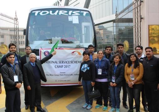 25-01-2017 DAY 1 The day started with a lot of enthusiasm and overwhelming zeal. The camp was flagged off from The NorthCap University at around 11:30 a.m. by (Rtd.) Brig. S.K.