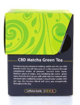 Organic CBD Matcha Green Tea Unimposing yet statement-making, our CBD Matcha Green Tea takes you on a silky journey through enlightened realms of pleasure.