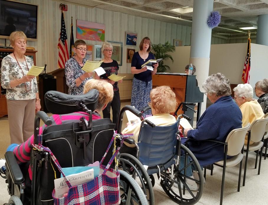 LCC has several dedicated regular attenders who help by reading scripture, leading hymn singing, and interacting with the residents.