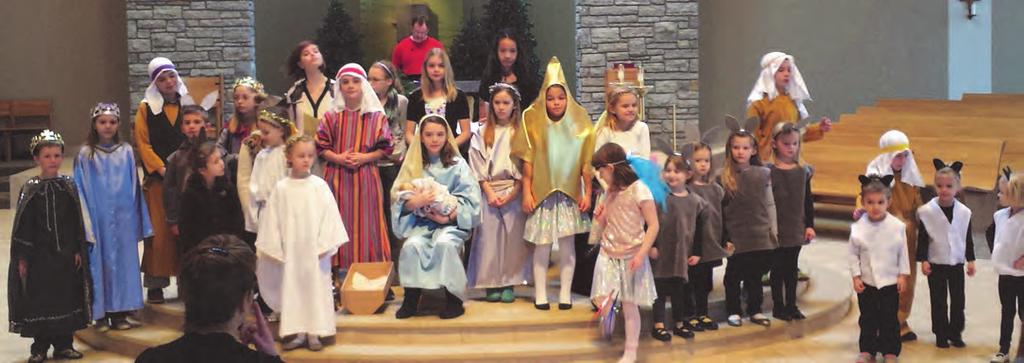 e know we are in the beautiful season of Advent W when we see a large group of children in the church on Saturday mornings!
