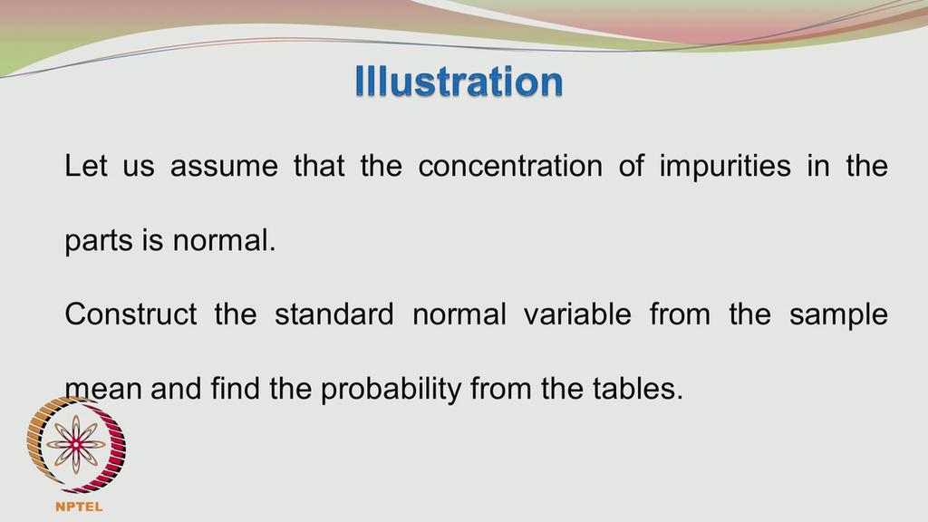 So if it is further assumed that the distribution of impurities in the parts is normal okay, normal assumption is not a very bad assumption okay, deviations from normality are not that serious okay.