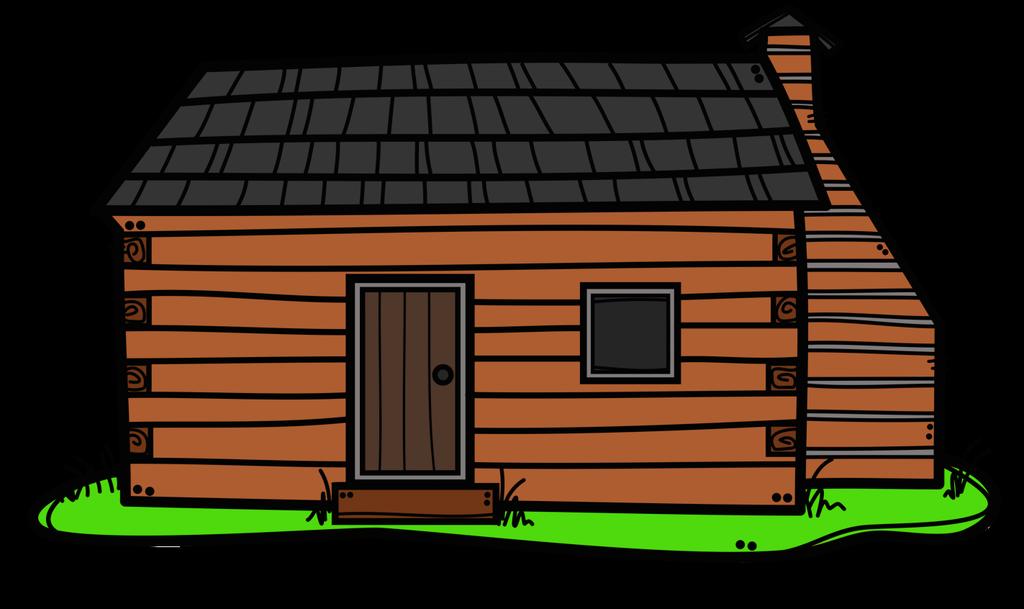 Abraham Lincoln s Log cabin Supplies: one copy of log cabin template, handful of popsicle sticks, red construction paper,