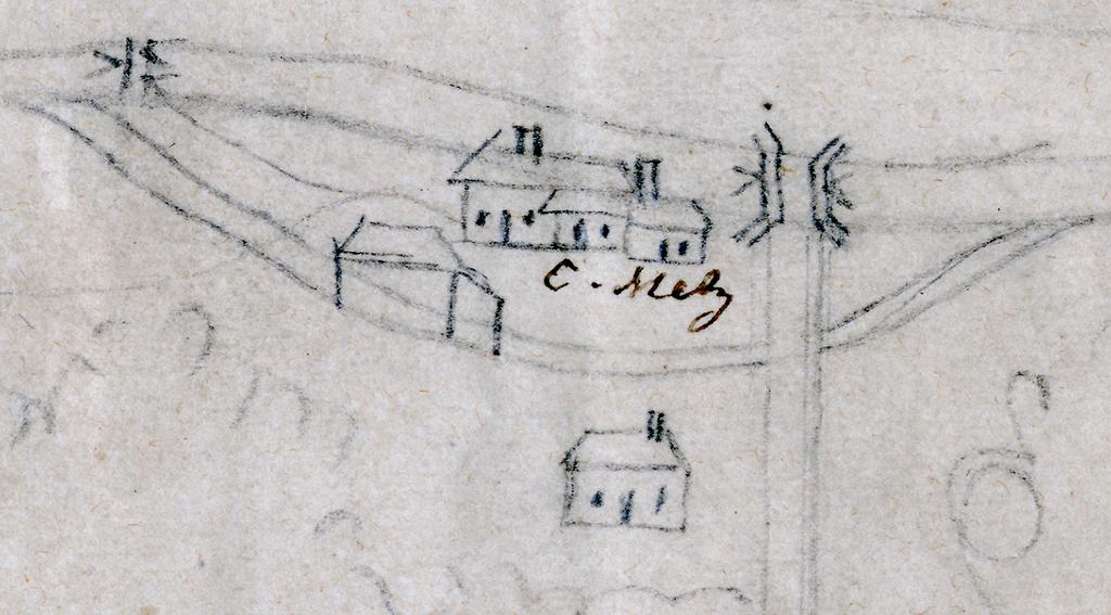 Some Senecas were still living there when this map was drawn in 1844.