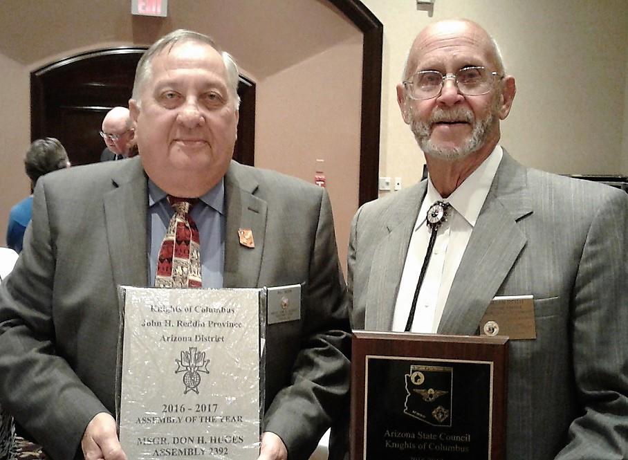 State Convention Photo "This year's Arizona Knights of Columbus State Convention recognized our Msgr. Don H.
