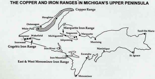 Cause Copper and iron ore were discovered in the Upper Peninsula. Cause Copper and iron ore were used to make many different things. EVENT Mining became an important economic activity in Michigan.