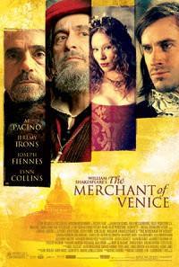 2004, by Michael Radford. : Bassanio, a young Venetian gentleman, asks Antonio for money and gets it from Shylock using the merchant s name and guarantee.