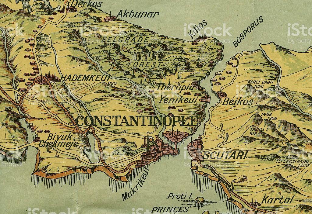 Constantinople Grows The center of the empire The city was located on the shores of the Bosporus, a strait that