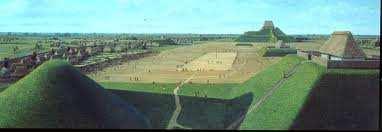 D.) but structures were left STL has nickname Mound City Mounds in Cahokia St.