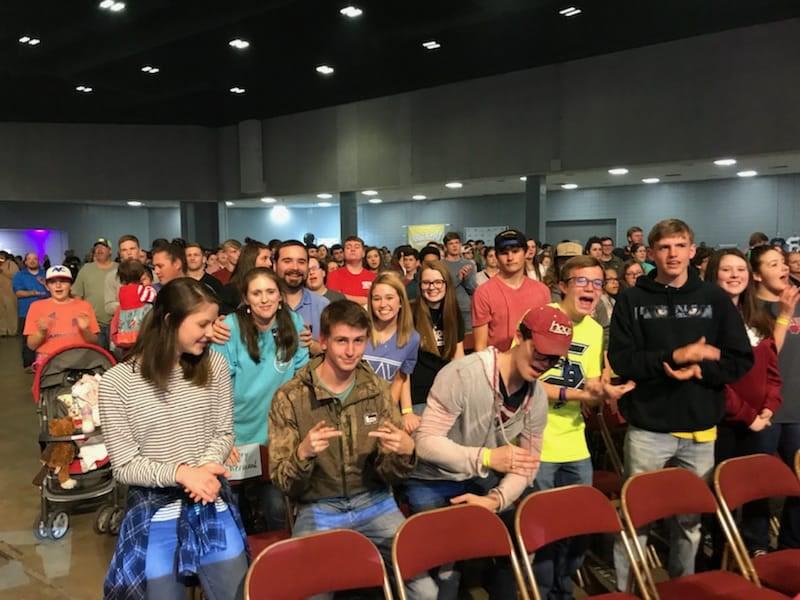 The teen band leads their worship in song, and then they have a Bible study. This Wednesday night service format has been popular with the teens for several years.
