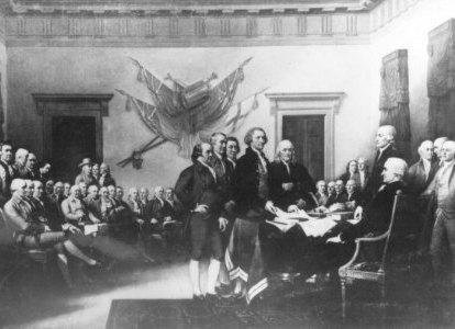 P a g e 9 The Declaration of Independence is Adopted (July 4, 1776) - The Continental Congress agrees to Thomas Jefferson's Declaration of Independence. George Washington Crosses the Delaware (Dec.