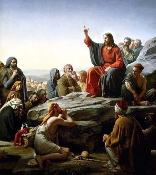Sermon on the Mount (Matthew 5:1 7:29) Christ, the New Moses. Marks of the Disciple; Jesus Authority Stressed. The Beatitudes. Fulfilling the Law Jesus and the New Moses and the Six Antitheses.