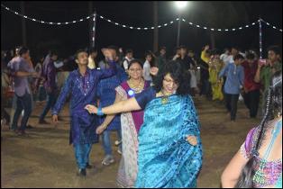 performing Garba   All the
