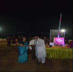 After the Garba and Prize Distribution, food was enjoyed by all the present during the event. Compeering was done by Prof. Krunali Patel of Civil Dept. and Prof. Shruti Raval of Mechanical Dept.