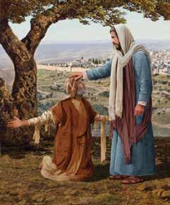 TM THE BIBLE MEETS LIFE: Parents, today your child heard about two sick people Jesus helped. Jesus had special power from God to perform miracles.