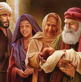 TM THE BIBLE MEETS LIFE: Parents, today your child heard that Simeon and Anna saw Jesus as a baby. Simeon recognized Jesus as the promised Messiah. He knew that God sent Jesus.