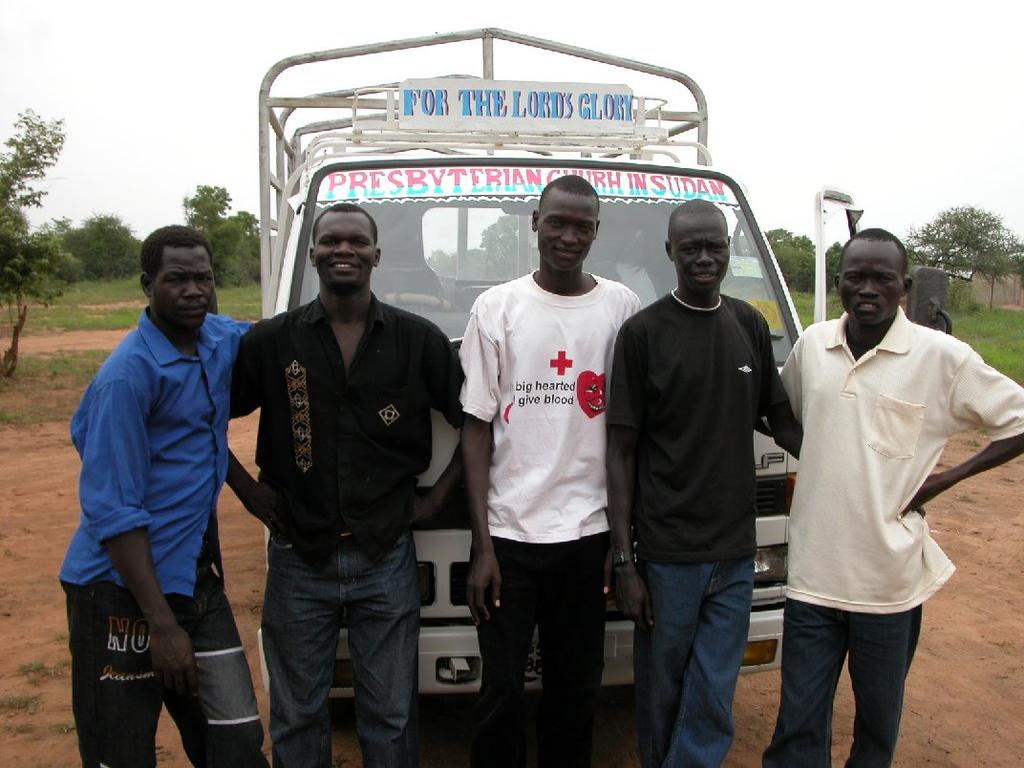 Myah Jefferson Sudan Team, from left: Dominic, Patrick