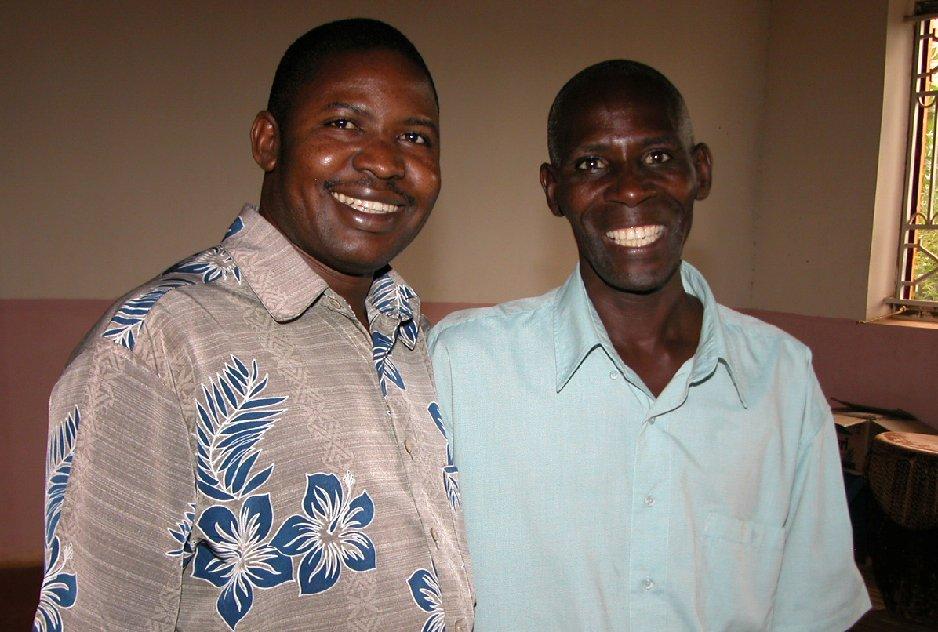 org In both shots above are Patrick Bukenya (left, now a leader in the Presbyterian Church of Uganda) and founding pastor