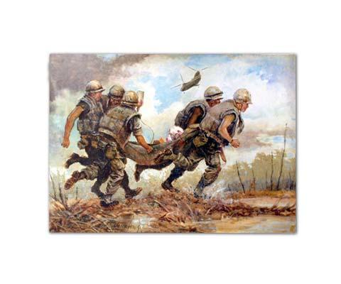 Ticket home Signed by Artist Charles Waterhouse Charles Waterhouse combines the experience of a Marine, historian, combat artist, painter, illustrator, author and sculptor to produce not just a