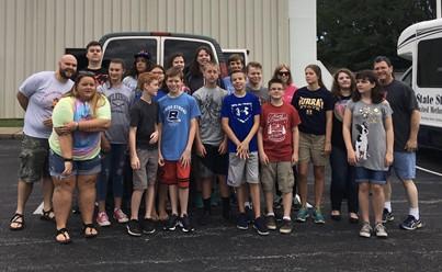 Near the middle of the month we took 18 young people to Student Life Camp at Lee University