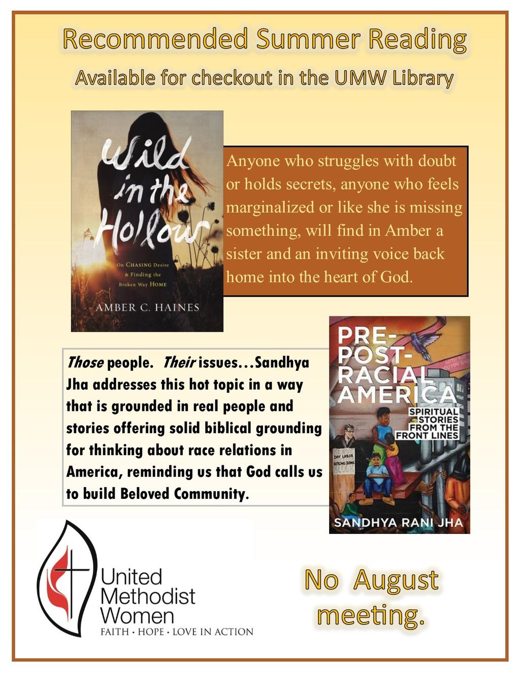 August 13 3-5pm An open time of self guided prayer throughout our church building for our various ministries and leaders.