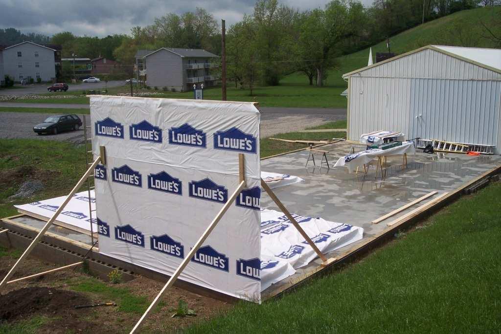 Pad Poured On April 16-17,