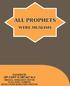 ALL PROPHETS WERE MUSLIMS
